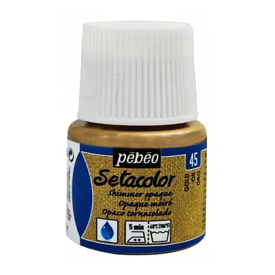 Barva na textil Pébéo Setacolor Shimmer 45 ml - Zlatá metalická 45