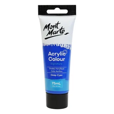 MontMarte Mont Marte akrylová barva,75ml, tm. modrá (Deep Cyan Blue), tuba