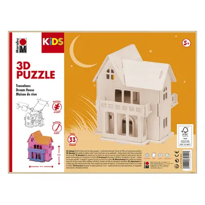 Marabu MARA 3D puzzle dřevěné - house