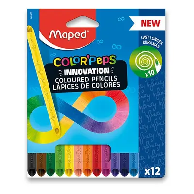 Maped Color’Peps Infinity, sada 12 ks inovativních bezdřevých pastelek