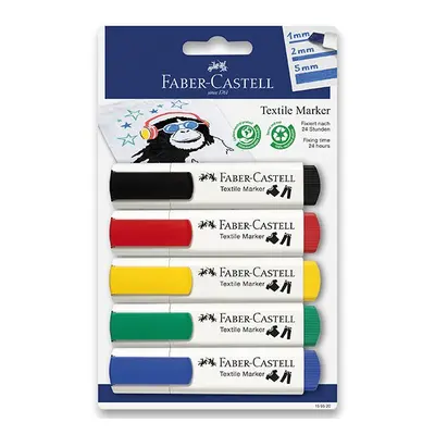 Faber-Castell Popisovače na textil sada 5 ks