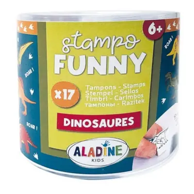 Razítka Aladine Stampo Funny 17 ks - Dinosauři