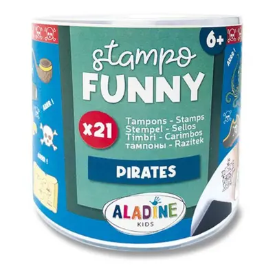 Razítka Aladine Stampo Funny 21 ks - Piráti