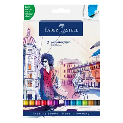 Faber-Castell Goldfaber Aqua Dual Markers - sada oboustranných akvarelových fixů