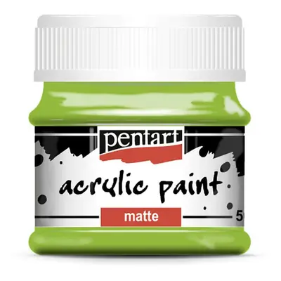 Hobby akrylová barva Pentart MATTE 50 ml, zelená jablko