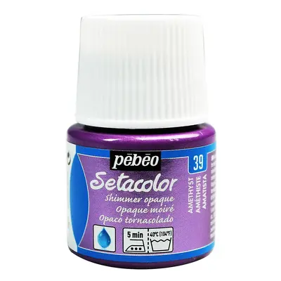 Barva na textil Pébéo Setacolor Shimmer 45 ml - Fialová metalická ametyst 39