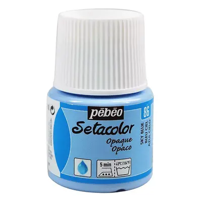 Barva na textil Pébéo Setacolor Opaque 45 ml - Modrá nebeská 86