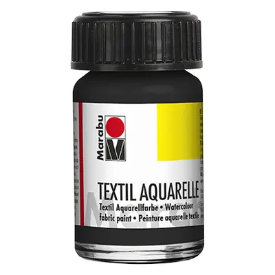 Barva na textil Marabu Textil Aquarelle 15 ml - černá 073