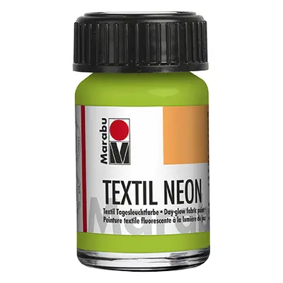 Barva na světlý textil Marabu Textil Neon 15 ml - zelená 365