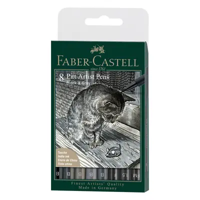 Faber-Castell 167171 Umělecký popisovač Pitt Artist Pen Brush Manga Kaoiro 167168, sada 6 ks