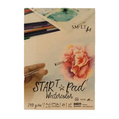 SM.LT Akvarelový papír Blok Smlt Star Pad Watercolor A4, 240g, 20 listů