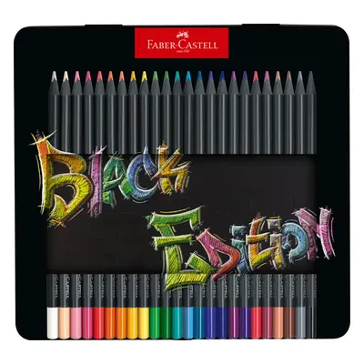 Faber Castell 116425 pastelky Black Edition 24 barev, plechová krabička