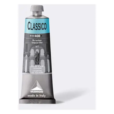 Olejová barva Maimeri Classico oil 60 ml - modrá tyrkysová 408