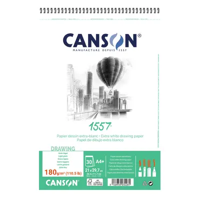 Canson 1557 blok kroužk. 180g, A4+ 30 listů