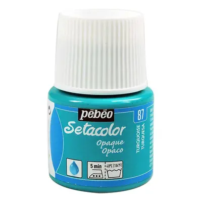 Barva na textil Pébéo Setacolor Opaque 45 ml - Tyrkysová 87