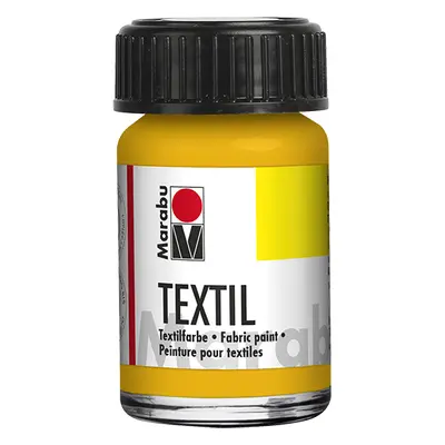 Barva na textil Marabu Textil 15 ml - žlutá střední 021