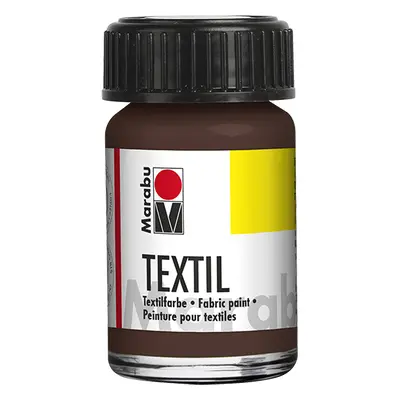 Barva na textil Marabu Textil 15 ml - hnědá tmavá 045