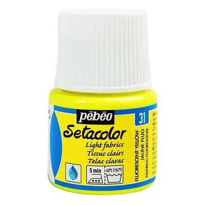 Pébéo Barva na textil Setacolor Light fabric 45 ml - Fluo žlutá 31