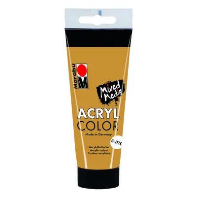 Akrylová barva Marabu Acryl Color 100 ml - zlatá glitrová 584