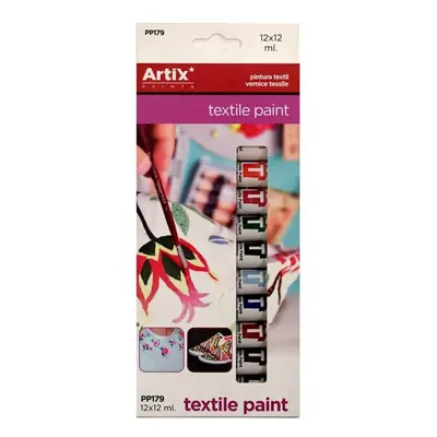 Barvy na textil ARTIX Paints 12x12 ml