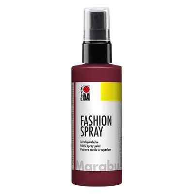 Barva na textil ve spreji Marabu Fashion Spray 100 ml - bordó 034