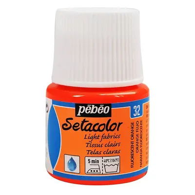 Pébéo Barva na textil Setacolor Light fabric 45 ml - Fluo oranžová 32