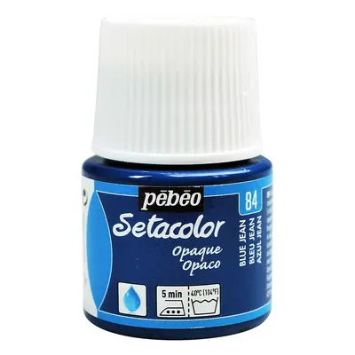 Barva na textil Pébéo Setacolor Opaque 45 ml - Modrá jeansová 84