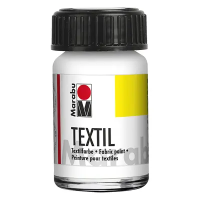 Barva na textil Marabu Textil 15 ml - bílá 070