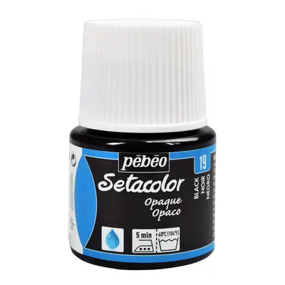 Barva na textil Pébéo Setacolor Opaque 45 ml - Černá 19