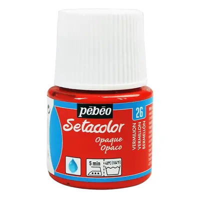 Barva na textil Pébéo Setacolor Opaque 45 ml - Červená rumělka 26