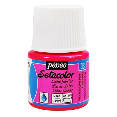 Pébéo Barva na textil Setacolor Light fabric 45 ml - Fluo růžová 33