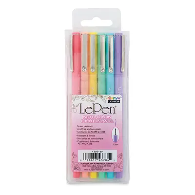 Popisovače Marvy 4800-6P LePen Flex Pastel