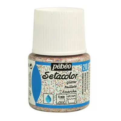 Pébéo Barva na textil Setacolor Light glitter 45 ml - Duhová 210