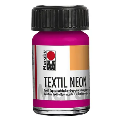 Barva na světlý textil Marabu Textil Neon 15 ml - růžová 334