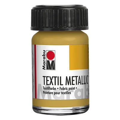 Barva na textil Marabu Textil Metallic 15 ml - zlatá 784