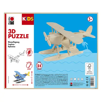 Marabu MARA 3D puzzle dřevěné - letadlo hydroplán