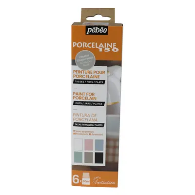 Pébéo Porcelaine 150 756473 Sada III. 6 x 20 ml Chalk