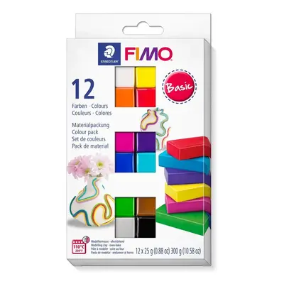 Staedtler 8023 C24-1 Fimo Soft sada Basic 12 x 25 g