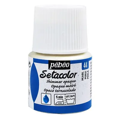 Barva na textil Pébéo Setacolor Shimmer 45 ml - Bílá perleťová 44