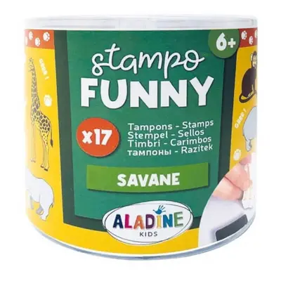 Razítka Aladine Stampo Funny 17 ks - ZOO