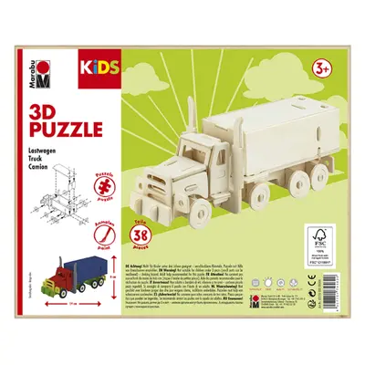 Marabu MARA 3D puzzle dřevěné - Truck