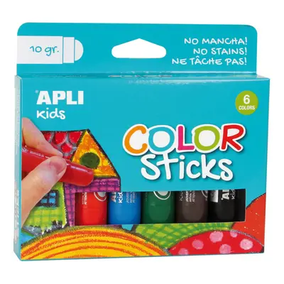 Apli 14227 Color sticks - suché tempery 6ks mix