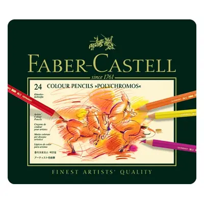 Faber-Castell 110024 Polychromos 24 ks, Umělecké pastelky nejvyšší kvality