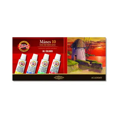 Koh-i-Noor Mánes ACADEMY sada olejových barvev 10x16 ml