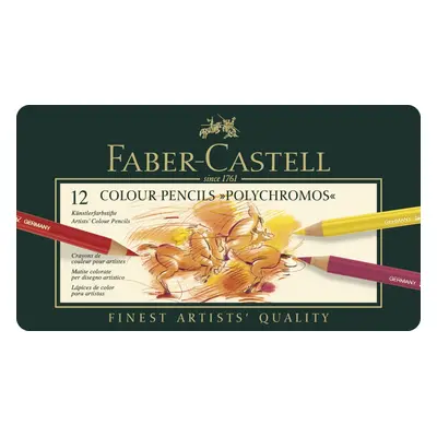 Faber-Castell 110012 Polychromos 12 ks, Umělecké pastelky nejvyšší kvality