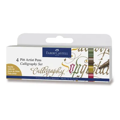 Faber-Castell Pitt Artist Pen Caligraphy 4ks barev