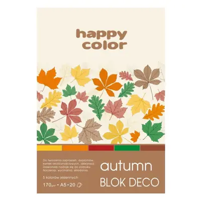 Barevné papíry Blok Happy Color Deco Forest A4 170 g 20 listů