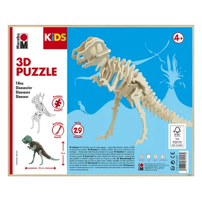 Marabu MARA 3D puzzle dřevěné - dinosaurus