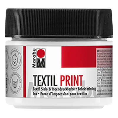 Tiskařská barva Marabu Textil Print 100 ml - bílá