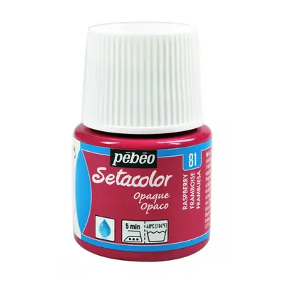 Barva na textil Pébéo Setacolor Opaque 45 ml - Růžová malinová 81